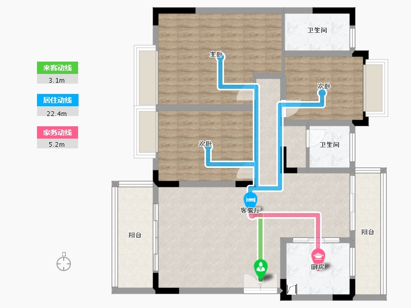 贵州省-毕节市-水映书香-112.00-户型库-动静线