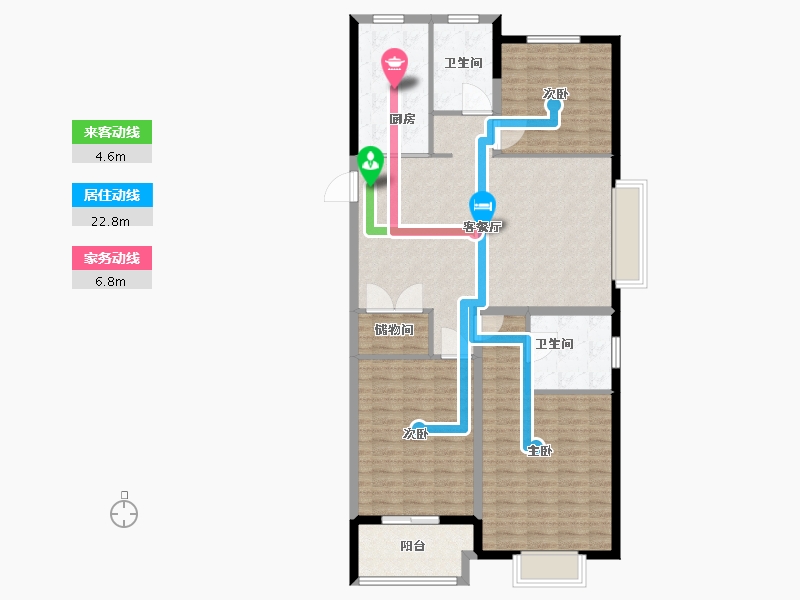 江苏省-连云港市-香江悦府-120.00-户型库-动静线