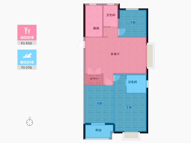 江苏省-连云港市-香江悦府-120.00-户型库-动静分区