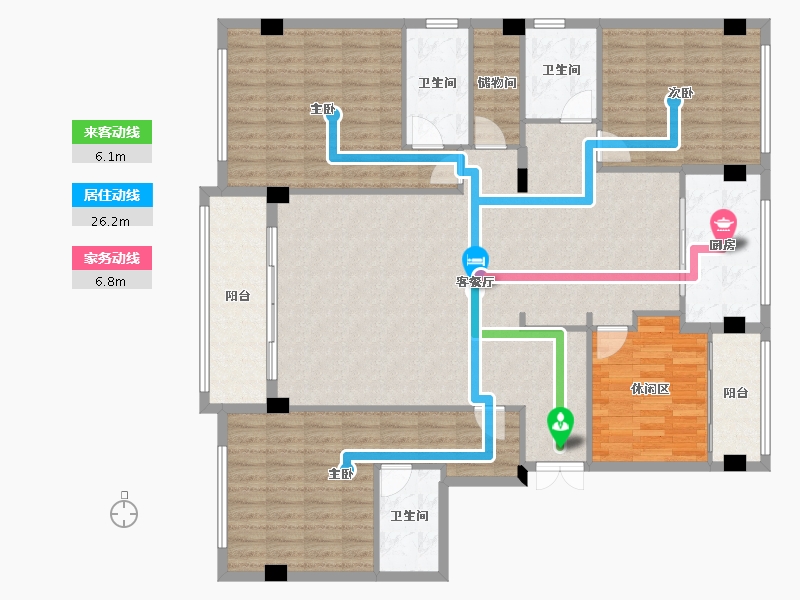 浙江省-温州市-自建房-160.00-户型库-动静线