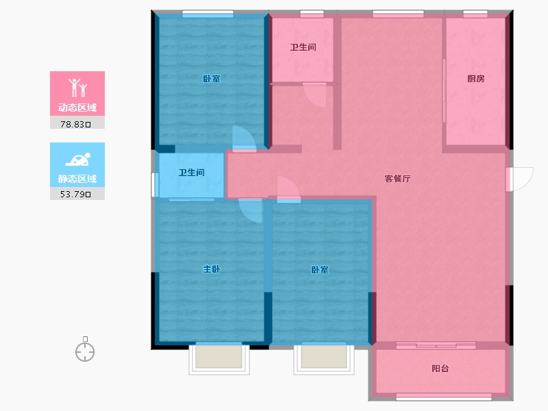 河南省-南阳市-潘河家园-110.00-户型库-动静分区