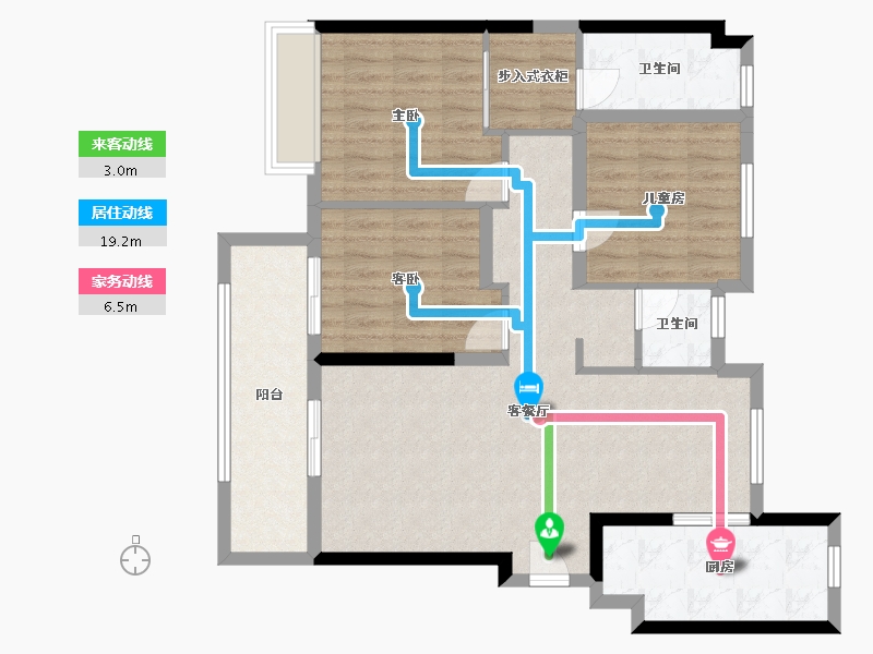 湖南省-长沙市-环球融创会展上东区-111.20-户型库-动静线