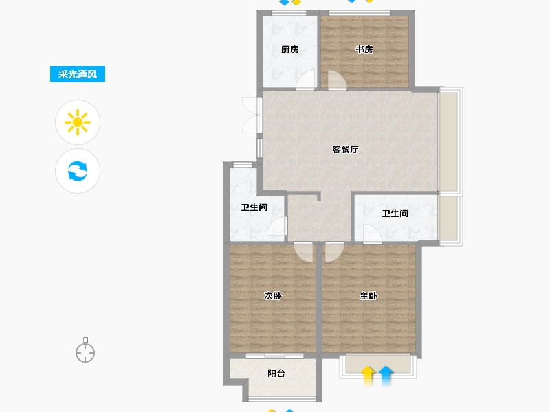 山东省-泰安市-城开林溪郡-0.00-户型库-采光通风