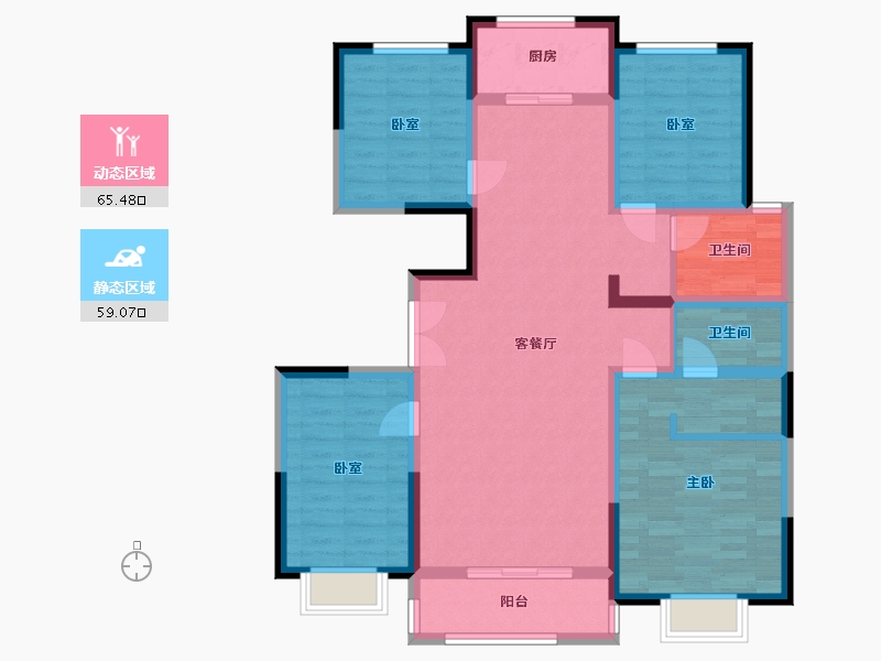 河南省-濮阳市-凤凰城-120.00-户型库-动静分区