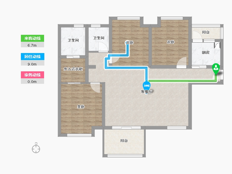 四川省-宜宾市-恒润雅居-100.00-户型库-动静线