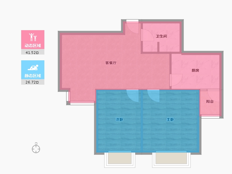 天津-天津市-友和里-70.00-户型库-动静分区