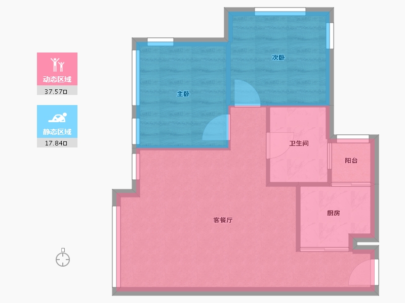 广东省-广州市-华林居-56.00-户型库-动静分区