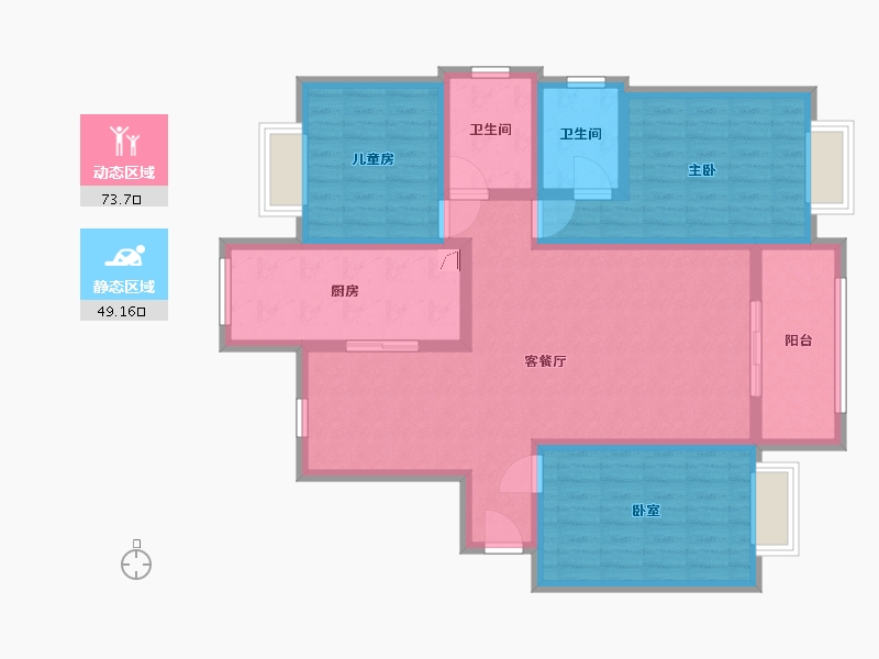 河南省-洛阳市-尚品一号-109.80-户型库-动静分区