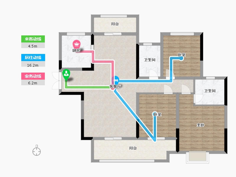 河南省-漯河市-建业桂园-121.00-户型库-动静线