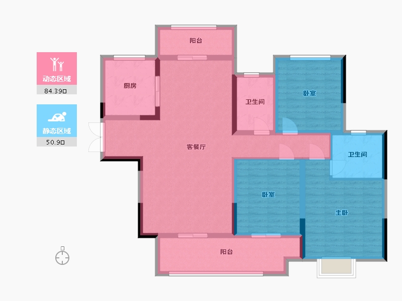 河南省-漯河市-建业桂园-121.00-户型库-动静分区