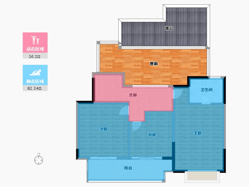 江苏省-徐州市-中南樾府-135.00-户型库-动静分区