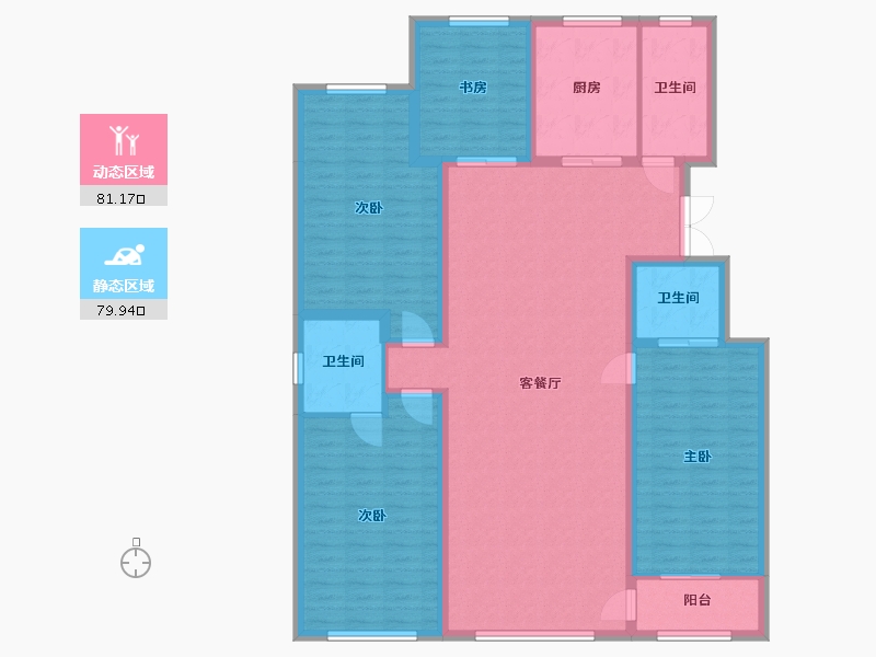 山东省-潍坊市-恒信理想小镇-169.00-户型库-动静分区