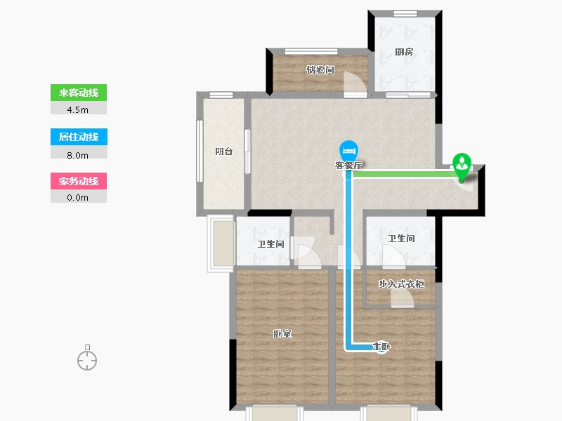 江苏省-南京市-创维文汇苑-102.00-户型库-动静线