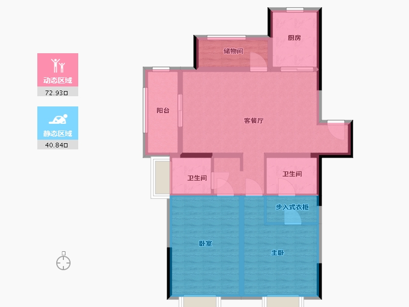 江苏省-南京市-创维文汇苑-102.00-户型库-动静分区