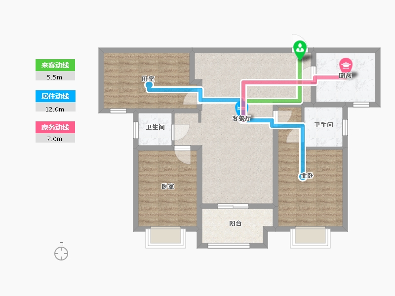 河南省-驻马店市-新蔡建业森林半岛2期-91.20-户型库-动静线