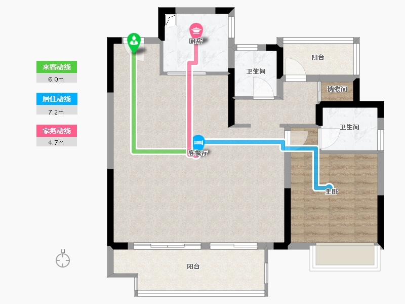 安徽省-合肥市-高速时代学府-82.00-户型库-动静线