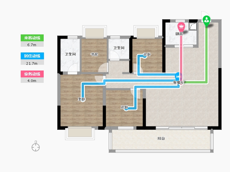 湖北省-宜昌市-宜翠锦城-98.00-户型库-动静线