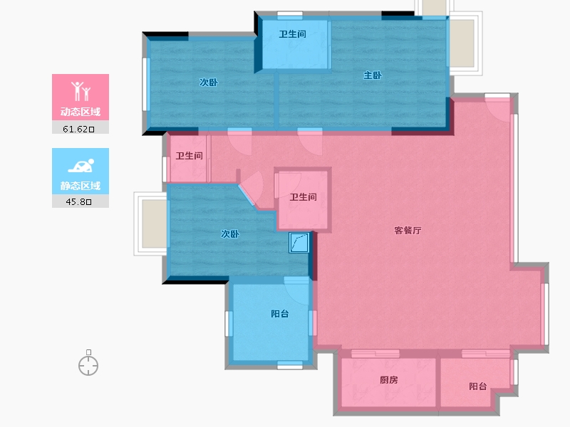 四川省-乐山市-翰林雲上-96.00-户型库-动静分区