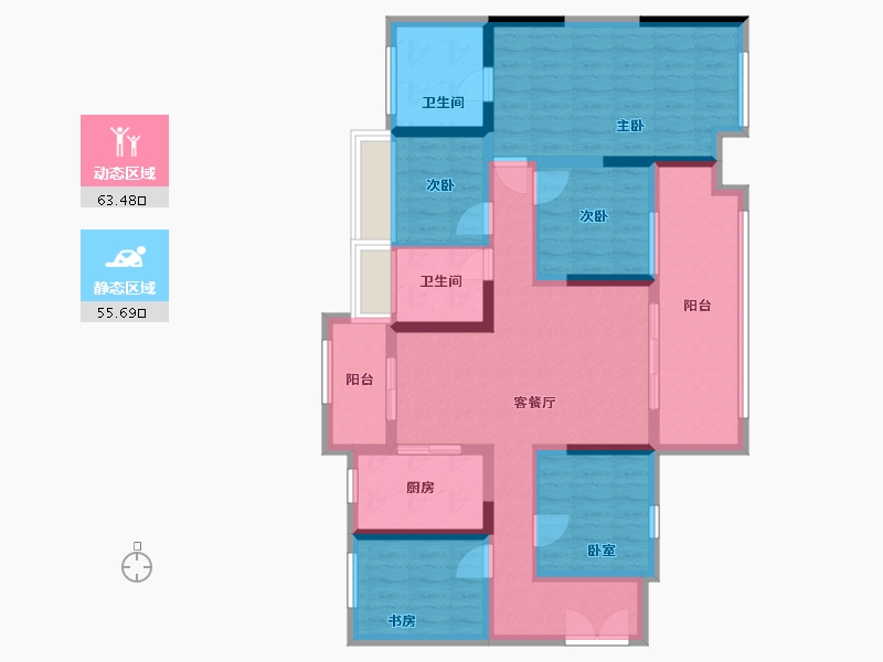 广东省-惠州市-牧云溪谷-120.00-户型库-动静分区