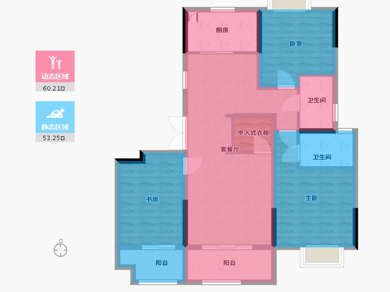 安徽省-淮南市-中电科八号院-101.00-户型库-动静分区