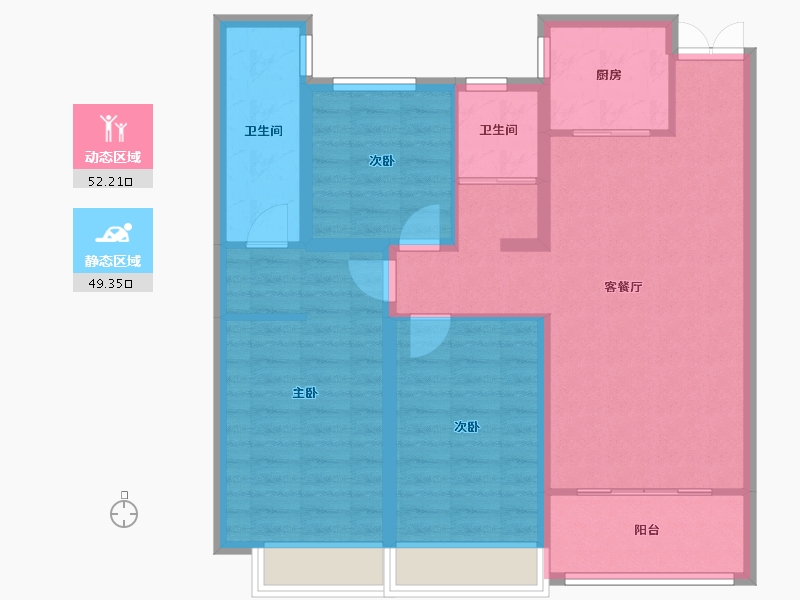 山东省-潍坊市-东方名郡-93.27-户型库-动静分区