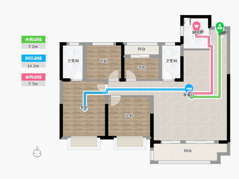 江西省-萍乡市-玺悦城-102.00-户型库-动静线