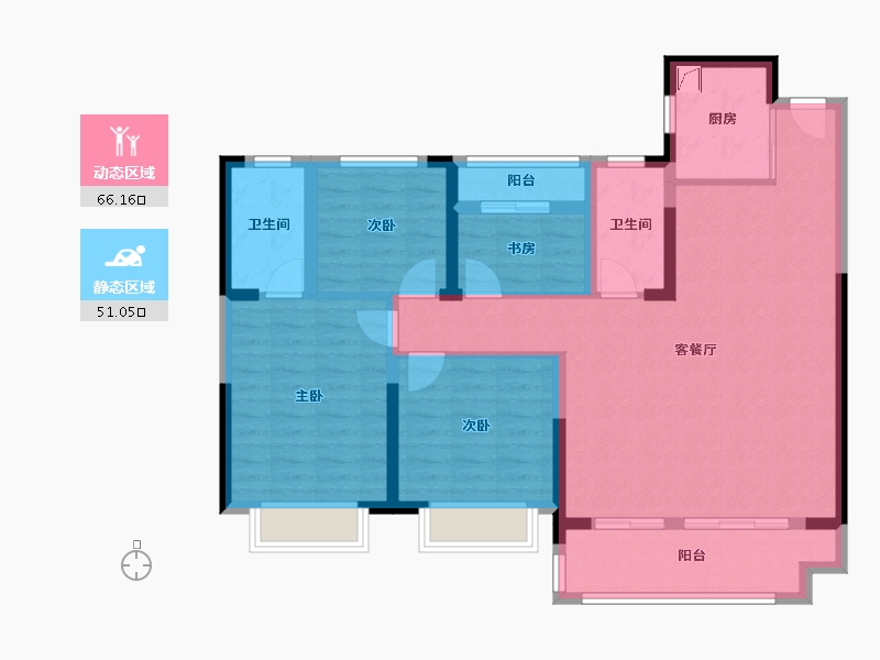 江西省-萍乡市-玺悦城-102.00-户型库-动静分区