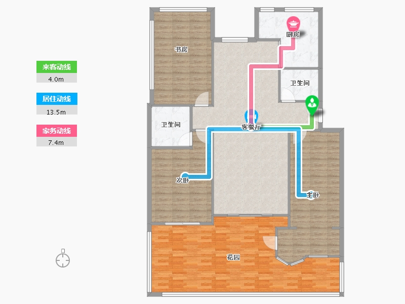 宁夏回族自治区-银川市-庆丰苑-北区-151.00-户型库-动静线