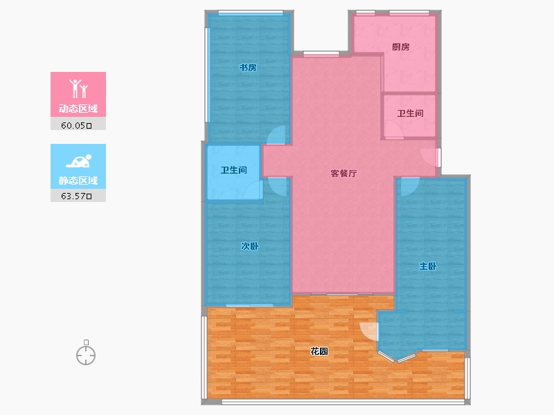 宁夏回族自治区-银川市-庆丰苑-北区-151.00-户型库-动静分区