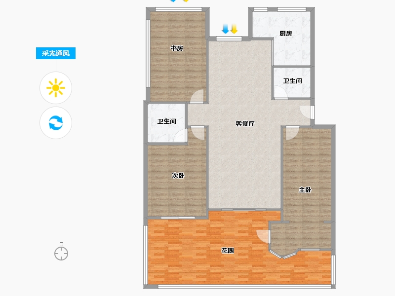 宁夏回族自治区-银川市-庆丰苑-北区-151.00-户型库-采光通风