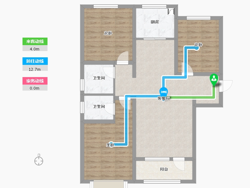 河北省-石家庄市-天洲视界城-93.80-户型库-动静线