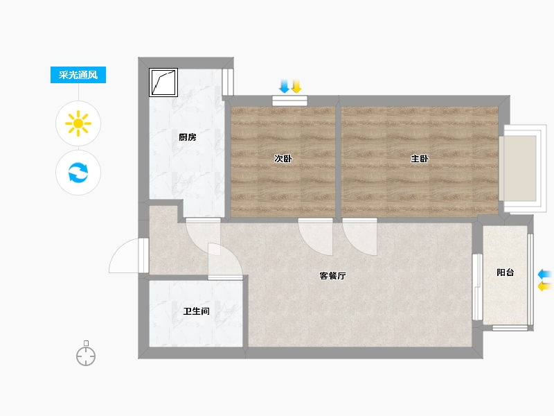 广东省-深圳市-万科光年四季-48.00-户型库-采光通风