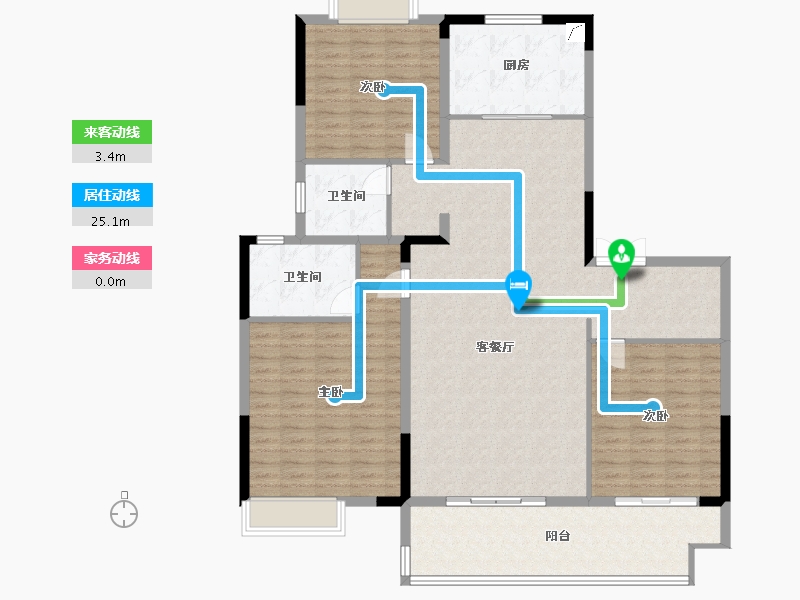 江苏省-常州市-铂悦时代-150.00-户型库-动静线