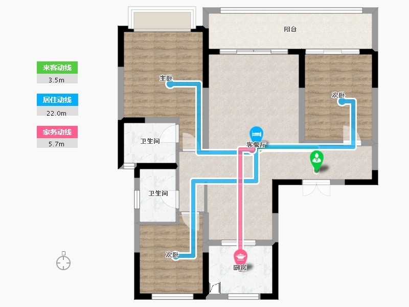 甘肃省-庆阳市-正德铭郡-111.12-户型库-动静线