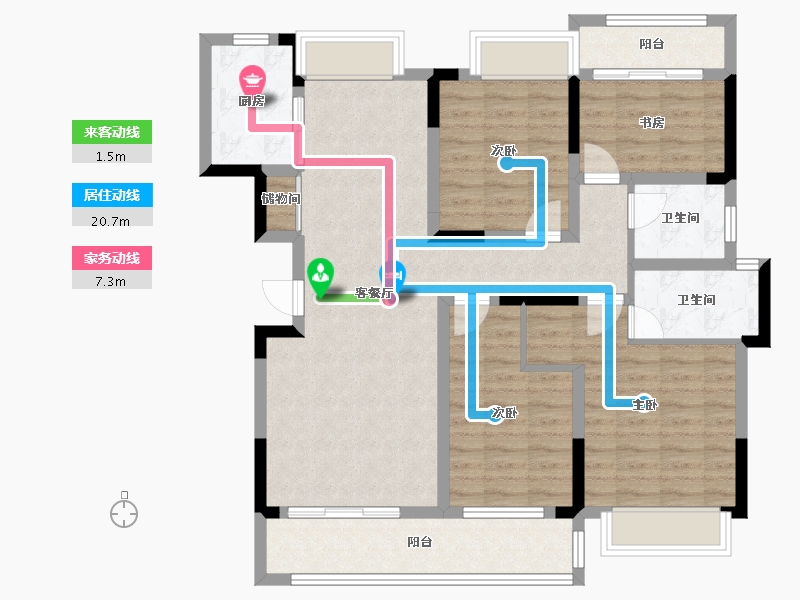 江西省-赣州市-宝来新城-120.00-户型库-动静线