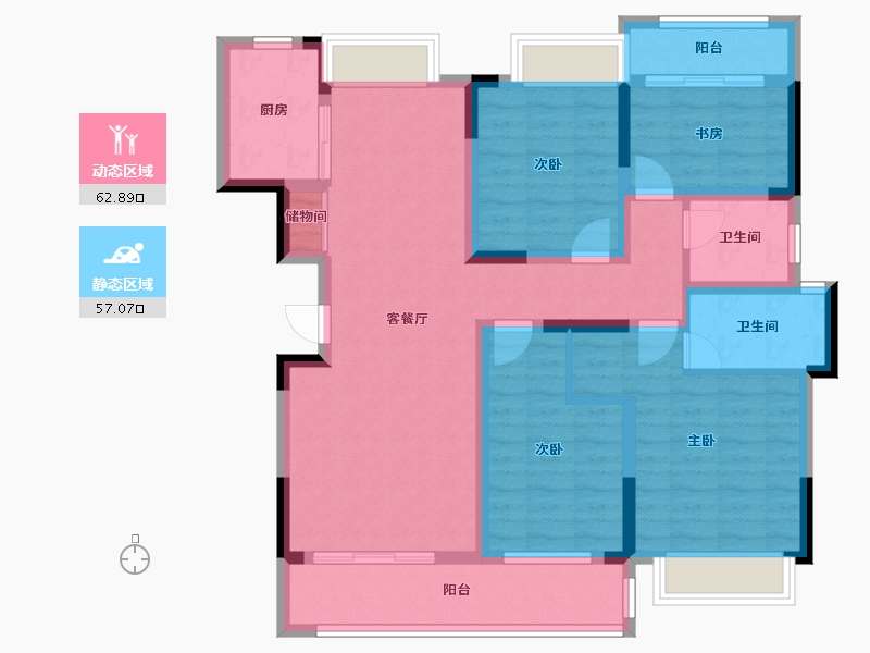 江西省-赣州市-宝来新城-120.00-户型库-动静分区