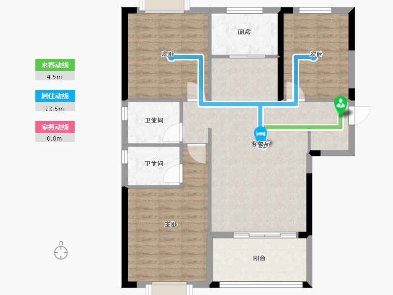 湖北省-孝感市-逸品尚东-93.00-户型库-动静线