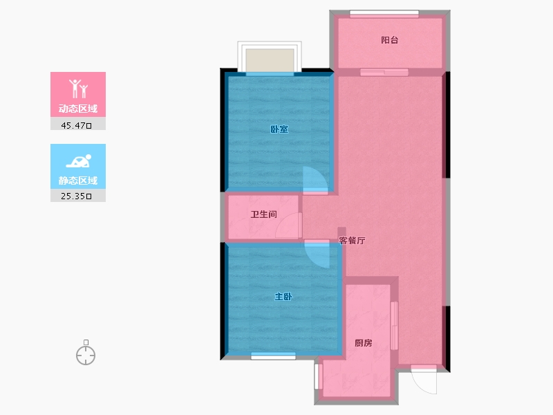 河北省-石家庄市-保利堂悦-68.00-户型库-动静分区