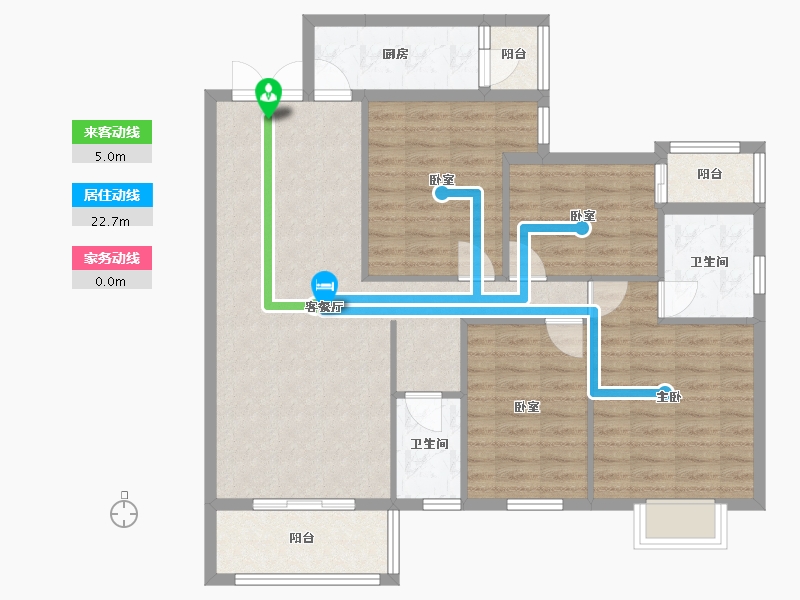 广西壮族自治区-南宁市-盛世嘉园小区-115.00-户型库-动静线