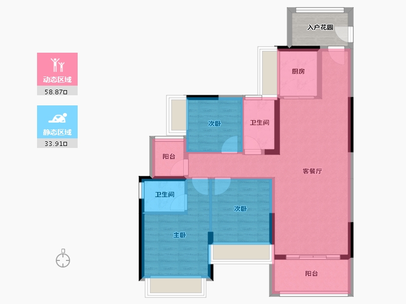 广东省-河源市-浩创·花语城-94.37-户型库-动静分区