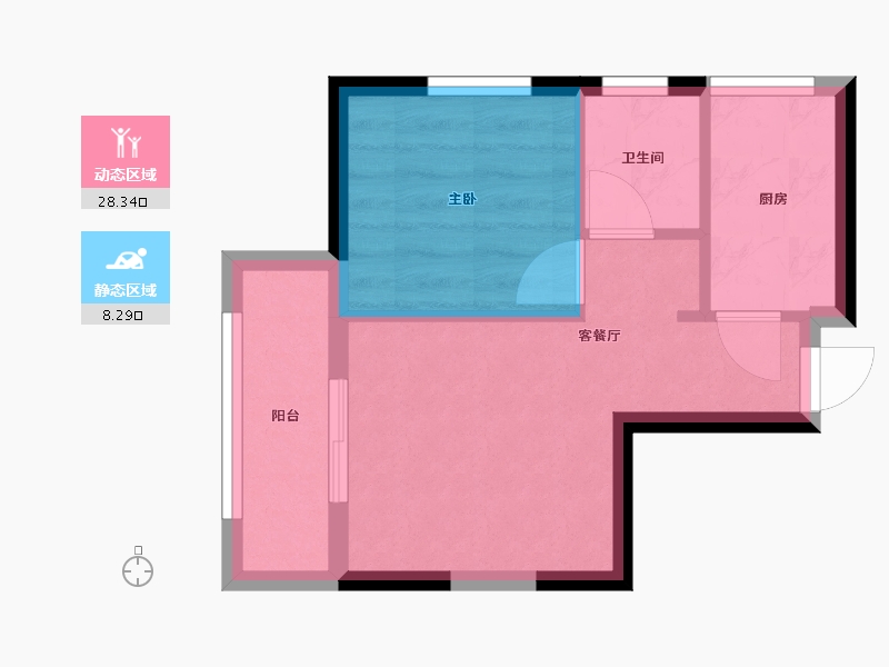 上海-上海市-东方惠礼-34.94-户型库-动静分区