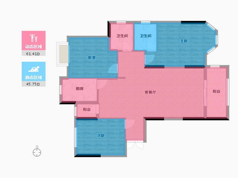 湖北省-荆门市-澜山首府-117.00-户型库-动静分区