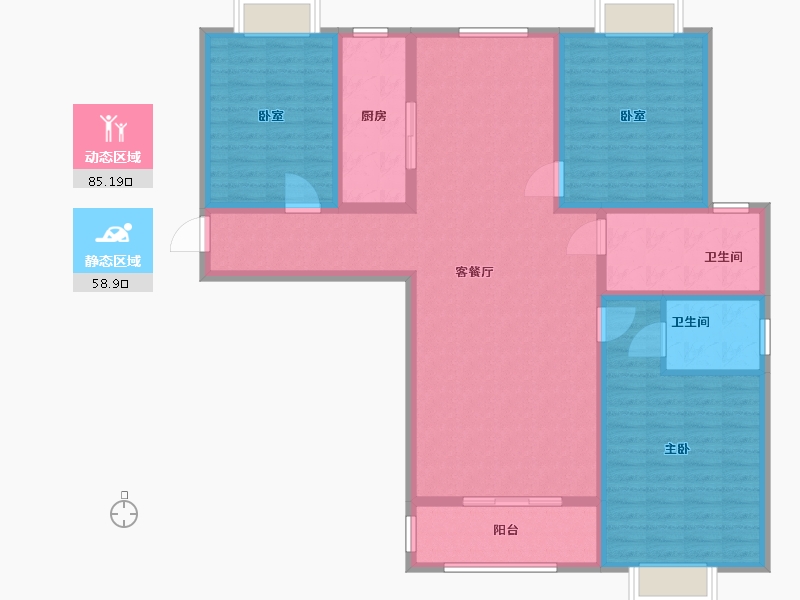 河南省-驻马店市-锦绣国际-130.00-户型库-动静分区