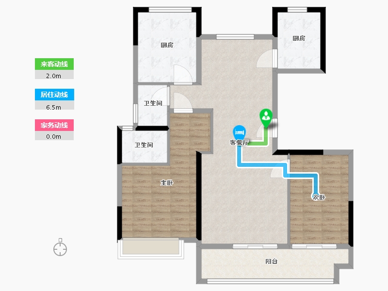 河南省-濮阳市-泰和悦府-111.50-户型库-动静线