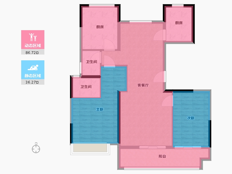 河南省-濮阳市-泰和悦府-111.50-户型库-动静分区