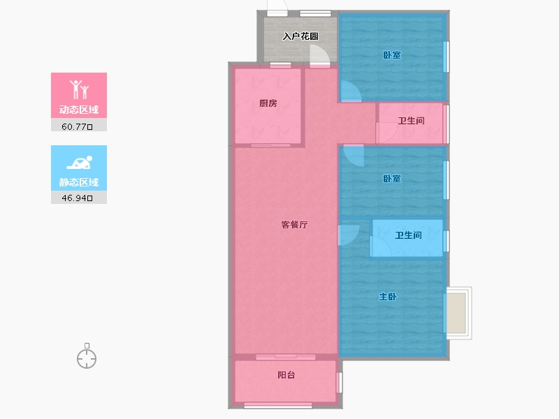 广东省-清远市-滨江尚品-104.88-户型库-动静分区