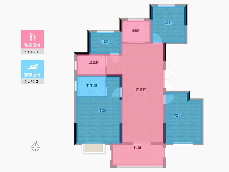 安徽省-宿州市-金桂园-95.00-户型库-动静分区