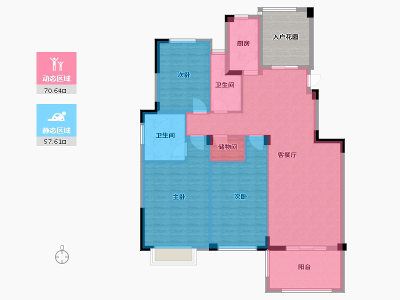 江西省-上饶市-梦想小镇-125.00-户型库-动静分区