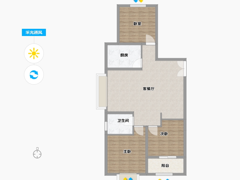 河南省-安阳市-嘉洲格林小镇二期-97.20-户型库-采光通风