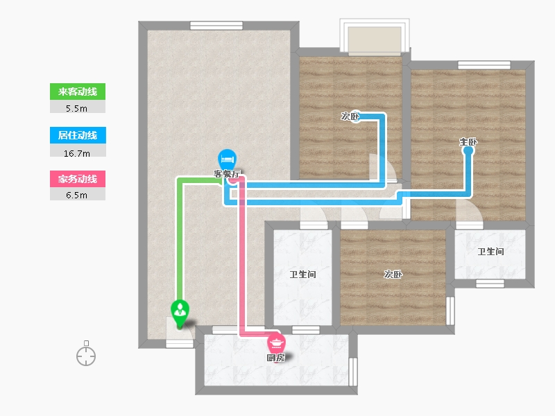 四川省-南充市-信智城-87.00-户型库-动静线